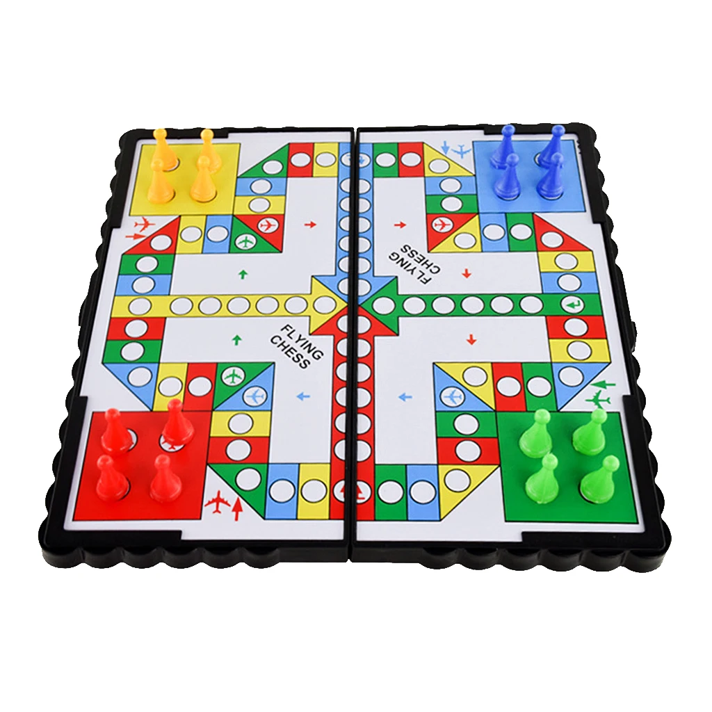  Travel Board Game Plastic Flying Chess Kids Adult Party Game Set