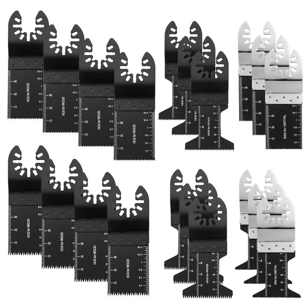 

20pcs Oscillating Multitool Saw Blades Wood Cutting Metal Cutter Blades for Renovating Power Tool Sets Dewalt Makita Milwaukee