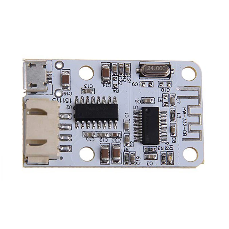 DC 5 в Micro USB мощность 3 Вт+ 3 Вт Bluetooth 4,0 аудио приемник плата беспроводной цифровой мини-усилитель Bluetooth модуль для динамика