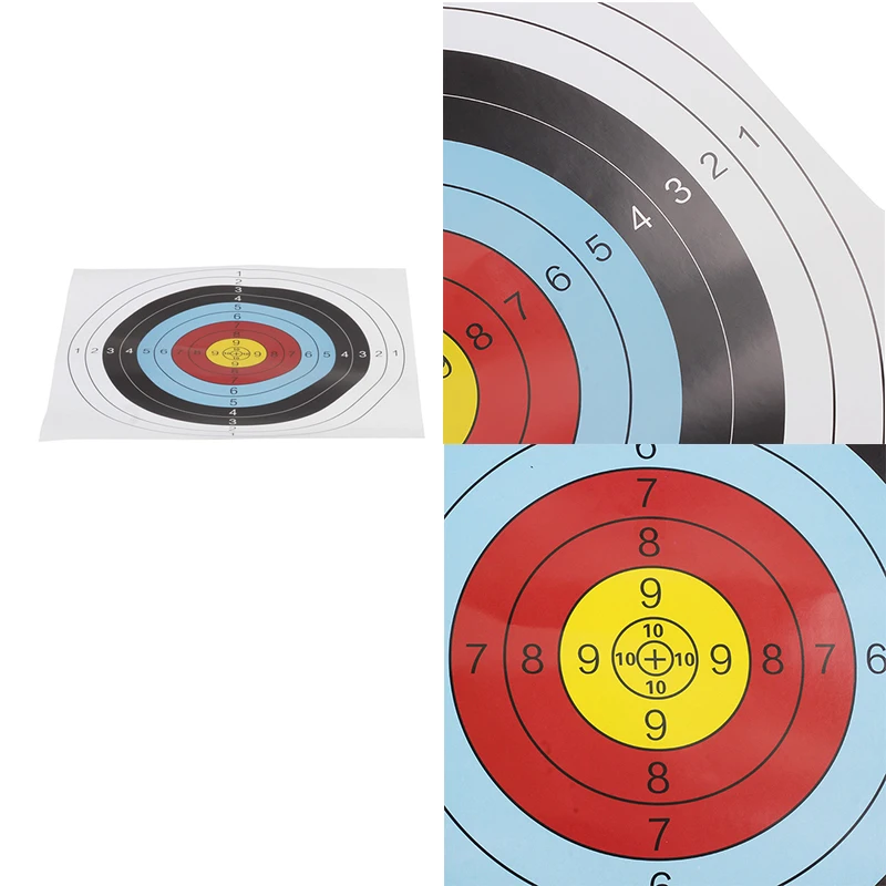 10 PCS /Lot Useful Profession Archery Targets Bow Arrow Gauge Shooting Target Paper Traditional shooting outdoor sports | Спорт и