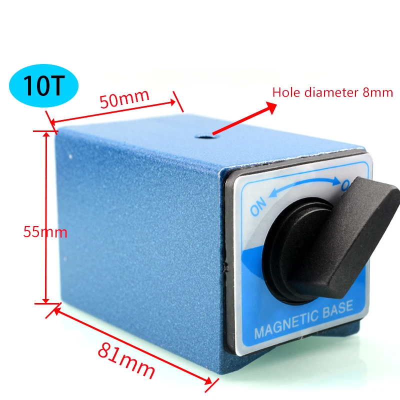  Switch Magnetic Table Base 6T 8T 10T 12T V type Power Magnetic Base Dial Indicator Stand Base Magne
