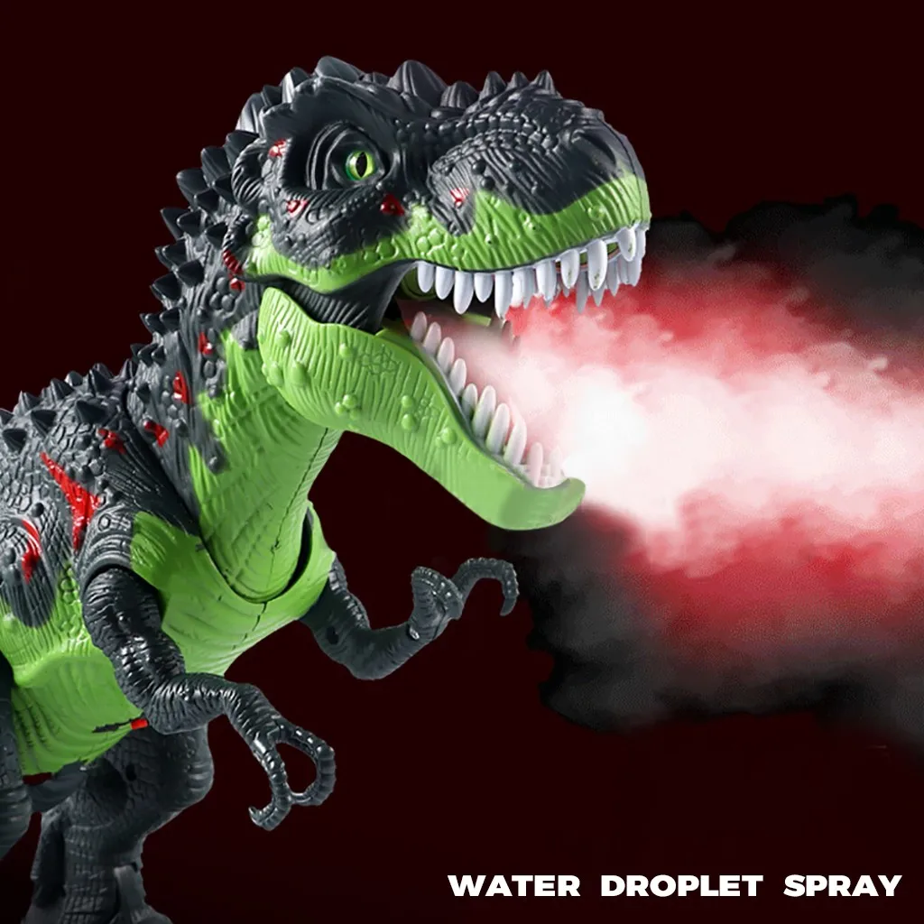 Large Spray Dinosaurs Tyrannosaurus RC Animal With Light Sound Robot Electronic Walking Model Children toys For Kid Gift XMAS
