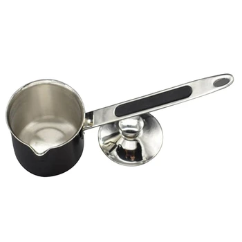 

Turkish Greek Arabic Style Coffee Pot Stainless Steel Long Handle Milk Jug Barista Coffee Pot for Turk Cezve Cafeteria Metal Han