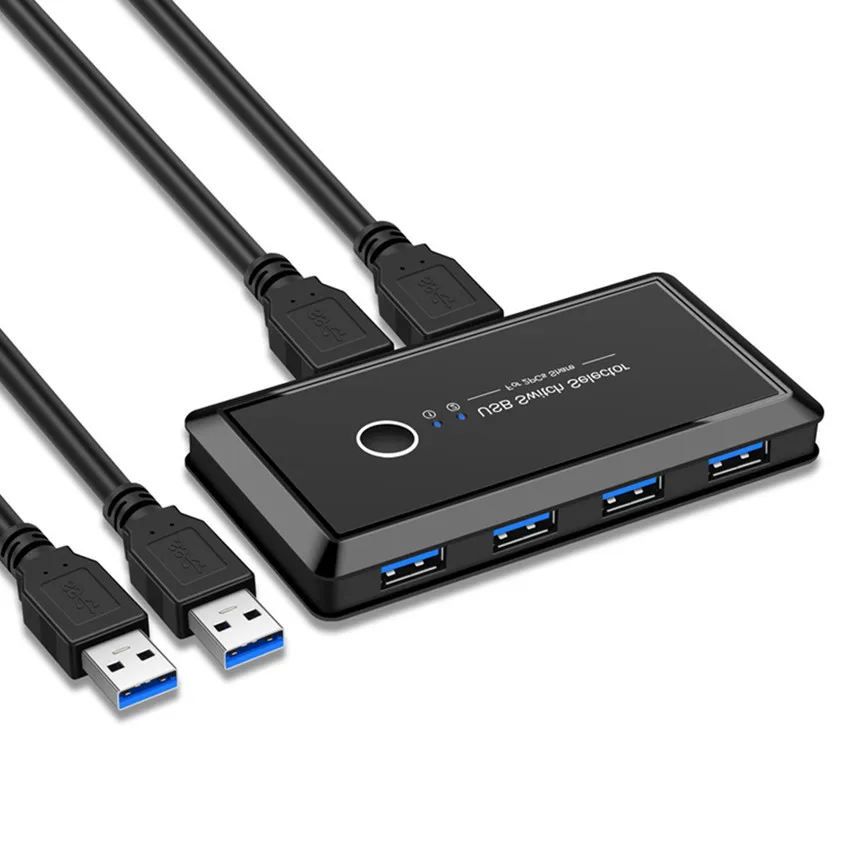 

USB 3.0 Sharing Switcher 4 Port USB Switch Selector Fr PC Scanner Printer
