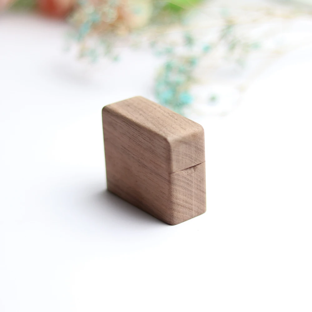 Handmade Rustic Wedding Ring Box Holder Custom Ring Box Wedding Valentines Engagement Wooden Ring Bearer Box (4)