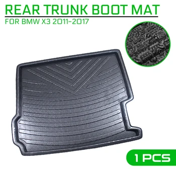 

Car Floor Mat Carpet For BMW X3 2011 2012 2013 2014 2015 2016 2017 Rear Trunk Anti-mud Cover