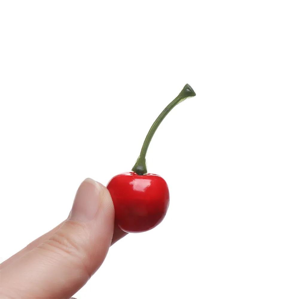 20 шт. мини моделирование фрукты овощи искусственное Яблоко Вишня персик Чили искусственная ягода реалистичные фрукты игрушки домашний декор украшения