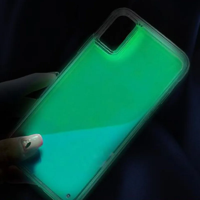 Ночник светящийся жидкий зыбучий песочный чехол для телефона samsung galaxy S10 S9 plus A9 8