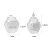 Mini Glass Candy Bottle Dollhouse Miniature Simulation Storage Can Model Toys Bottle Jar Box Home House Decoration 6