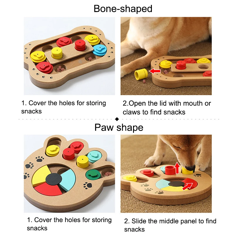 Dog Interactive Puzzle Dog Toy，Slow Food Tray ，puppy training supplies  Interactive Dog Toys for IQ Training & Mental Stimulating Dog Puzzle  Feeder，