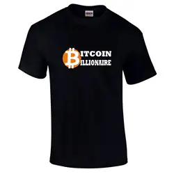 Bitcoin Billionaire, цифровая валюта, P2P, футболка, выбор цветов, новые футболки, Забавные топы, новинка, унисекс, Забавные топы