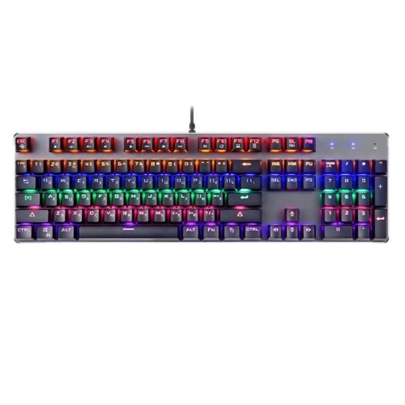 Механическая клавиатура MOTOSPEED K73, смешанный светильник, с RGB, на заказ, светильник, 104 клавиш, Игровая клавиатура, английская и Русская клавиатура для