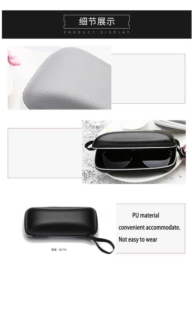 For BMW S1000XR S1000 XR S 1000 XR 2015 2016 2017 2018 2019    Black leather printing logo glasses Case sunglasses Case Box