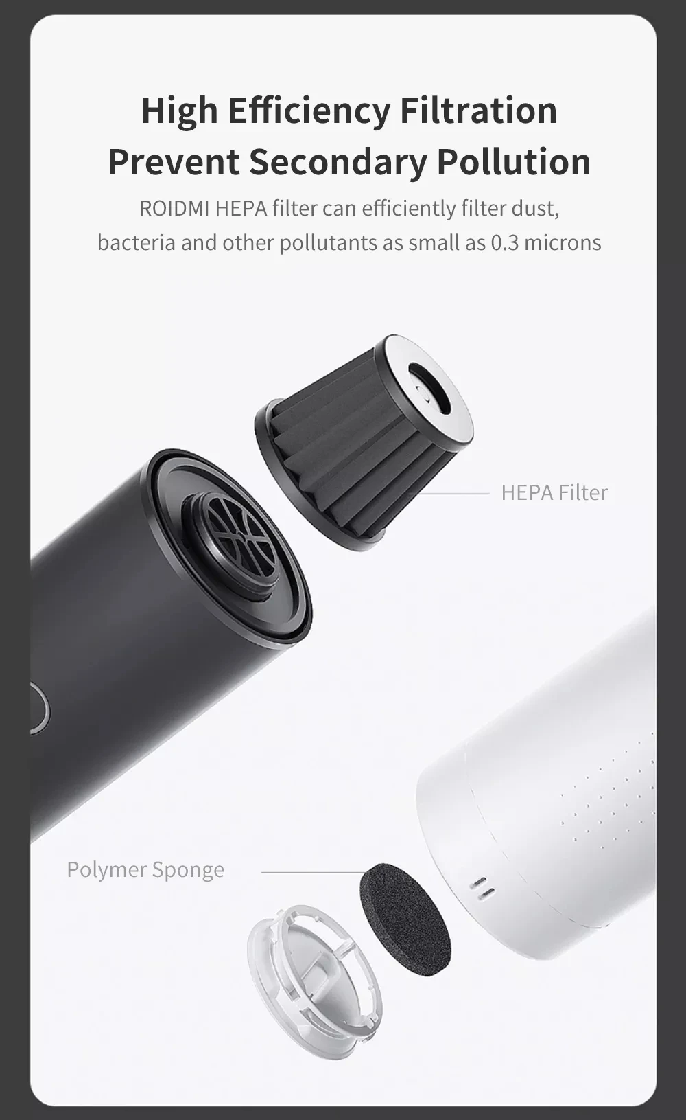 Xiaomi Roidmi Nano беспроводной ручной пылесос легкий 6000Pa всасывающий глубокий удаляющий очиститель от клещей по дому на открытом воздухе