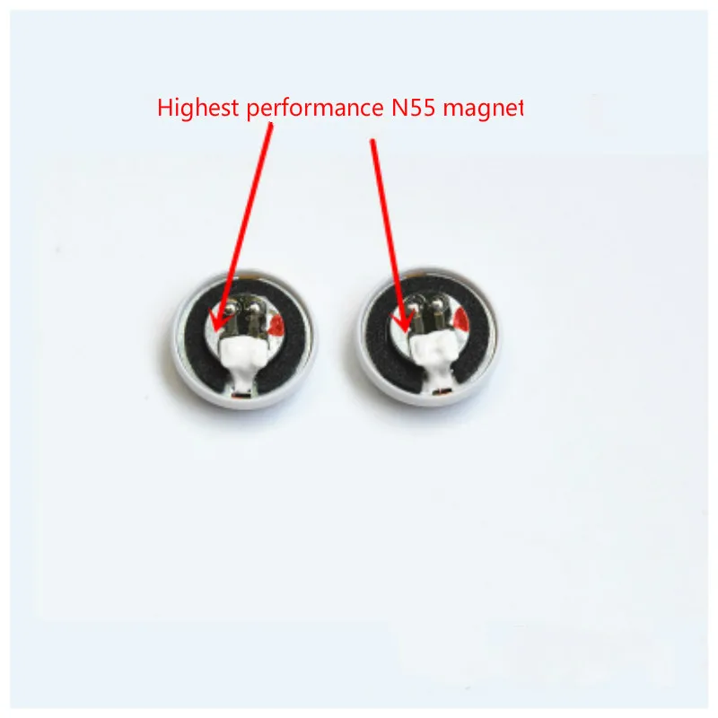 GHXAMP 14.8mm 64OHM Earphone Speaker Unit Moving Coil Full Range Earphone Speaker N55 Magnetic High Sound Quality Unit 112DB 2pc