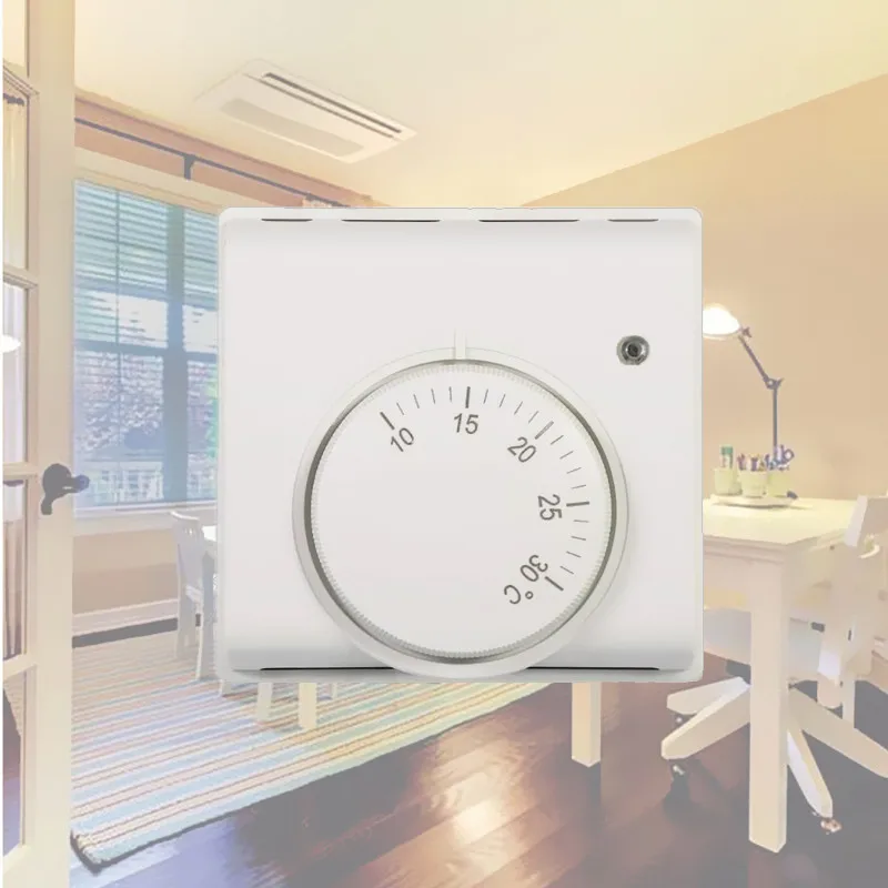220V 6A Mechanical Gas Boiler Heating Thermostat Room Warm Central Air Conditioning Temperature Controller Swicth White | Инструменты