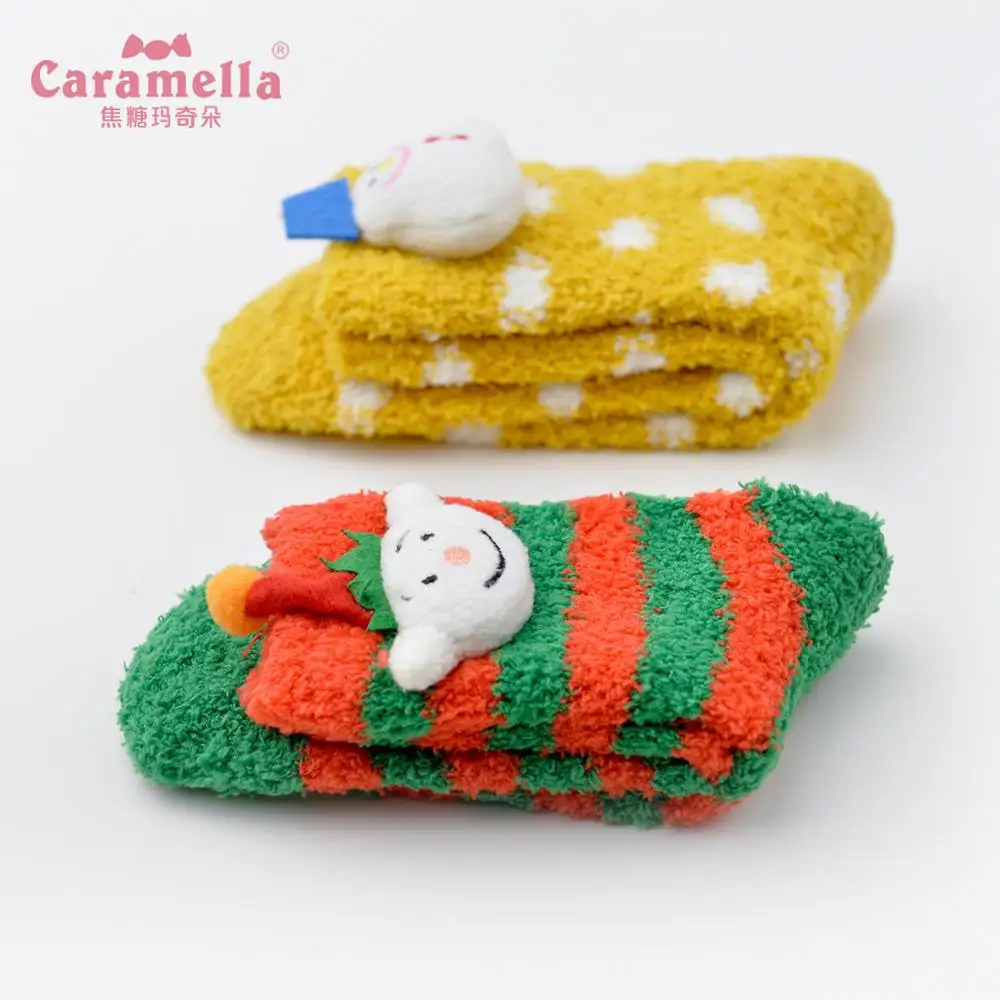 Caramella красочные носки, подарок на Рождество для женщин счастливые теплые милые носки забавные мультяшные носки женские кавайные домашние носки
