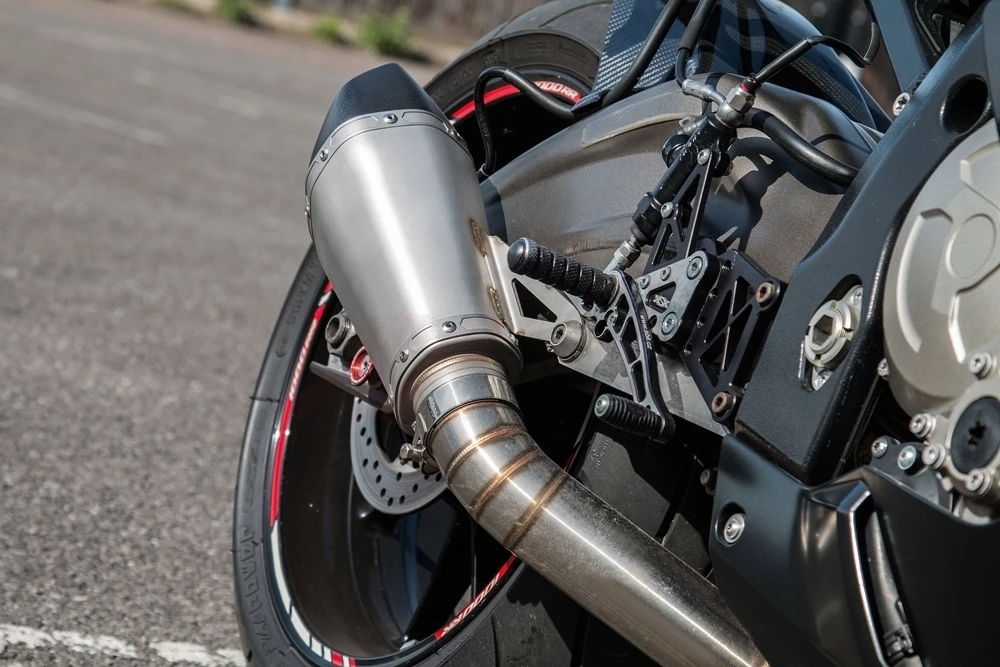 60 мм выхлопная труба из нержавеющей стали для мотоцикла, выхлопная система для BMW S1000RR 2010 2012 2013