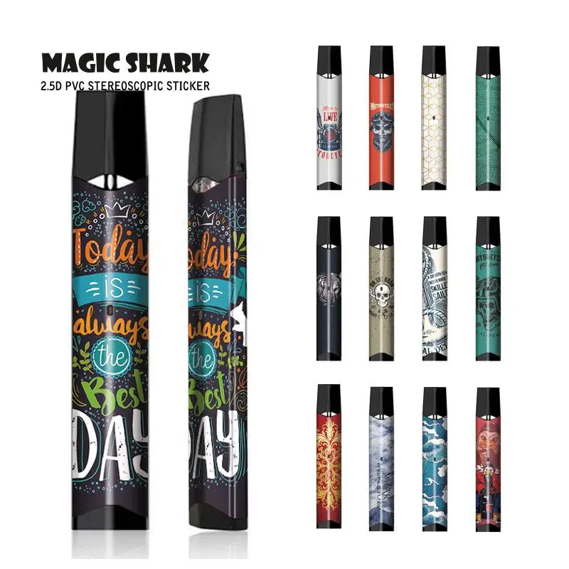 Magic Shark череп Лист Мотоцикл Тигр Волк чехол для вейпа Infinix II наклейка полная пленка