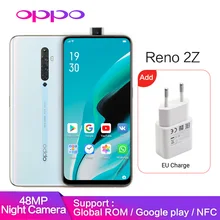 OPPO Reno 2 Z 8 Гб 128 ГБ reno2Z Поддержка Google Play Global rom NFC 10x Zoom 48MP 4 камеры VOOC мобильный телефон Z смартфон