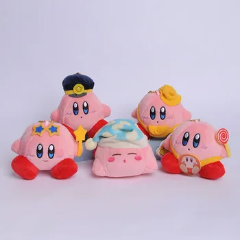 

5pcs/set Kirby plush toy game Kirby Popopo plush doll cosplay soft plush pendant birthday for kids gift party supplies