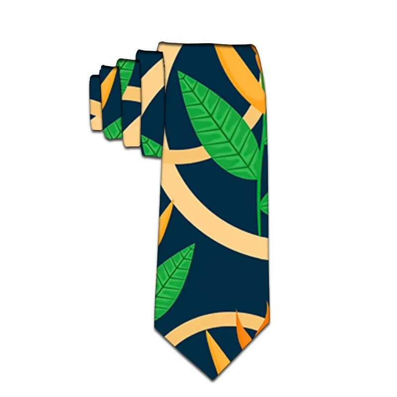 Цветные галстуки, классические мужские галстуки, темно-синие свадебные галстуки из полиэстера, забавные мужские вечерние галстуки с принтом 5LD49 - Цвет: Style6
