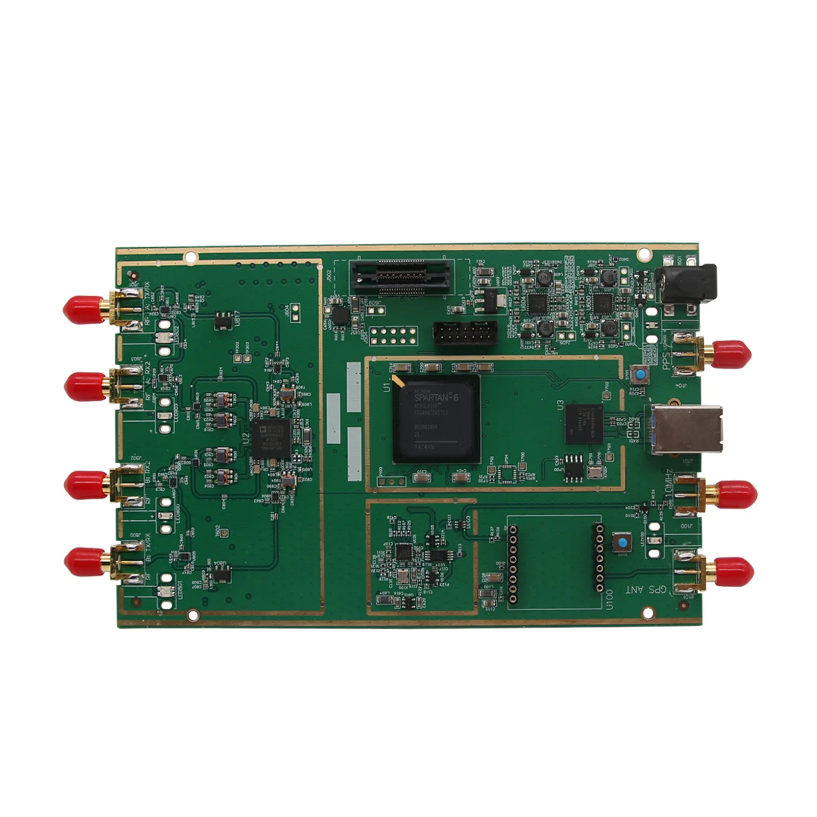 TZT 70 МГц 6 ГГц 10DBM радио с определенным по B210 SDR акриловый корпус USB3.0 совместимый USRP