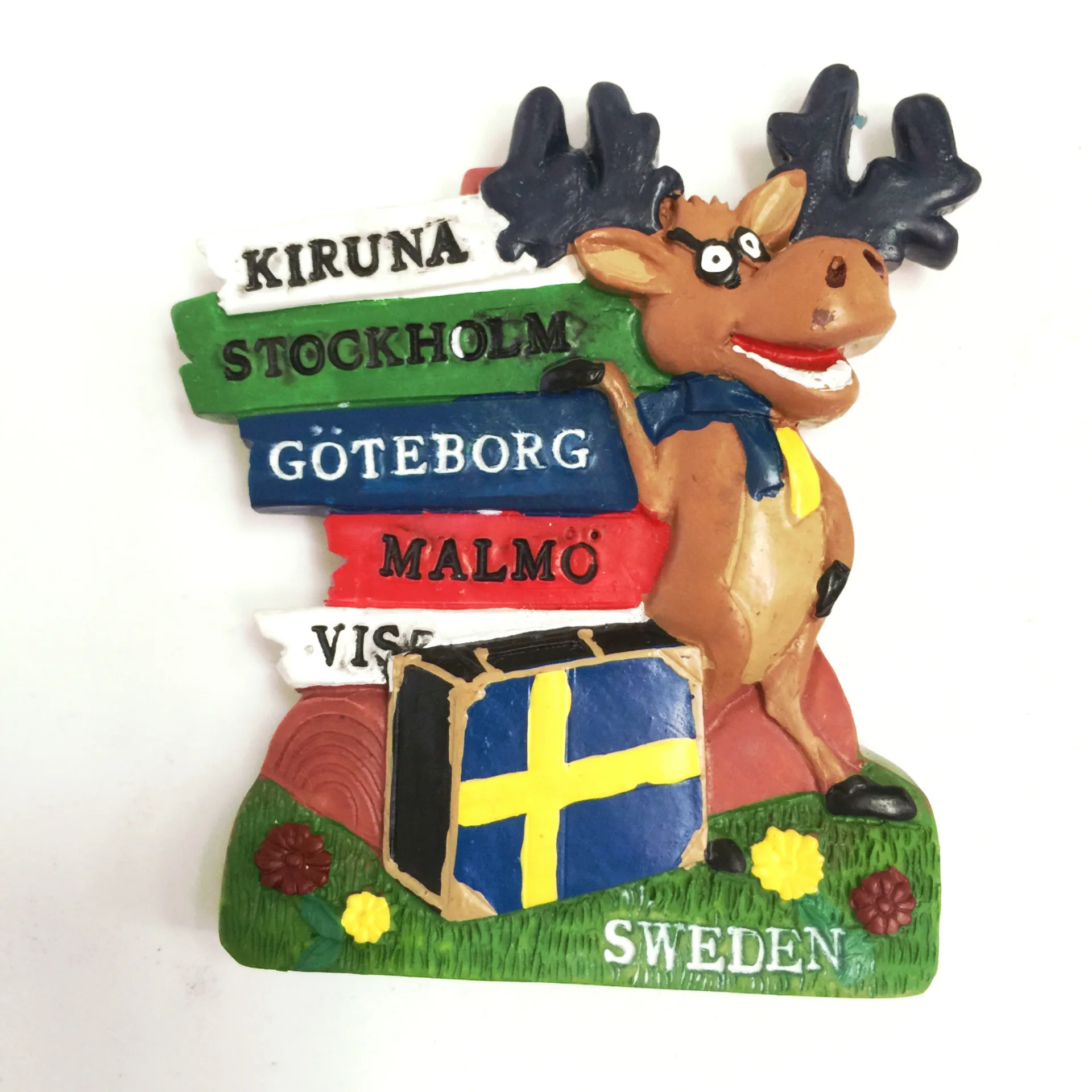 Мир холодильник для путешествия Магнитный сувенир Швеция знаменитое здание холодильник магнитные наклейки DIY домашний декор держатель сообщения - Color: Swden