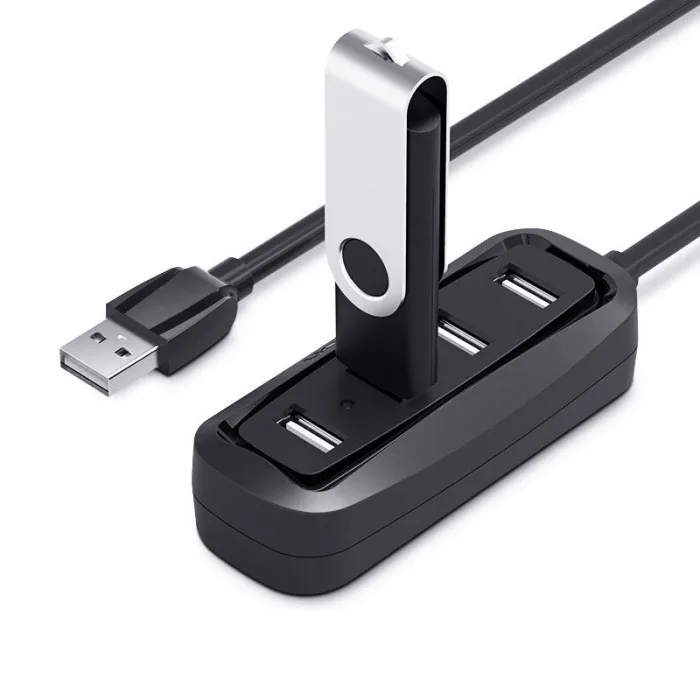 Горячий usb-хаб 4 порта адаптер сплиттер Портативный высокоскоростной для ноутбука мобильный телефон клавиатура