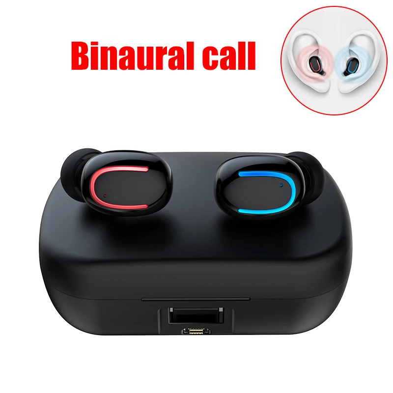 HBQ Q32 Bluetooth Draadloze Oortelefoon Mobiele Ruisonderdrukkende Hoofdtelefoon игровая гарнитура для - Цвет: black