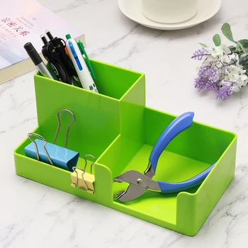 

Korea Style Multifunctional Plastic Pen Pencil Holder Candy Color Desk Organizer Storage Box Office School Student Stationery