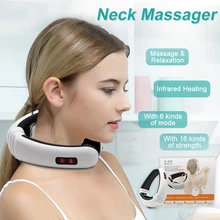 Aptoco Electric Pulse Back and Neck Massager Far Infrared Heating Pain Relief Tool Health Care Relaxation Aptoco Electric Pulse Back and Neck Massager Far Infrared Heating Pain Relief Tool Health Care Relaxation