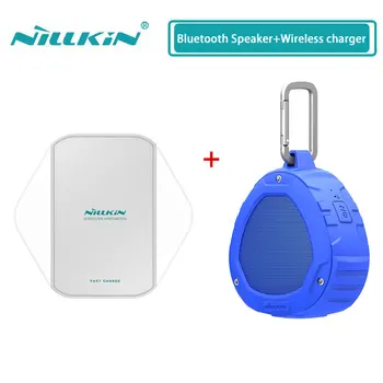 

QI Wireless Charger for iPhone X Xs Max XR Nillkin Magic Cube Qi Wireless Charging + S1 Bluetooth Wireless Speaker