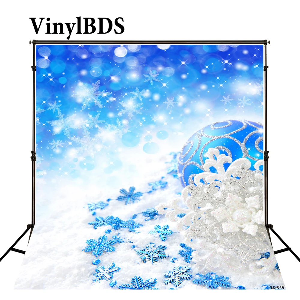 VinylBDS Рождественский фон Снежный синий мечта Bling Искрящийся для фотосъемки
