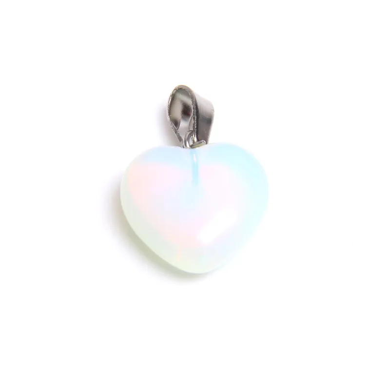 1 шт. розовый кварц камень кулон сердце любовь каменные подвески-талисманы для изготовления украшений вручную ожерелье Шарм