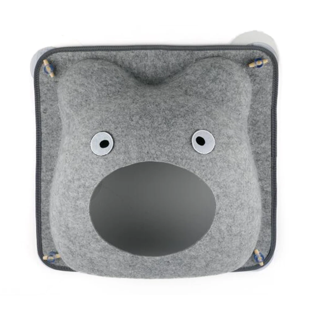 Светло-серый Горячая Распродажа, кровать для кошки, шезлонг, теплая кровать, гамак для питомца, для отдыха и кошачьего домика, мягкая и удобная клетка для кошек - Цвет: Светло-серый