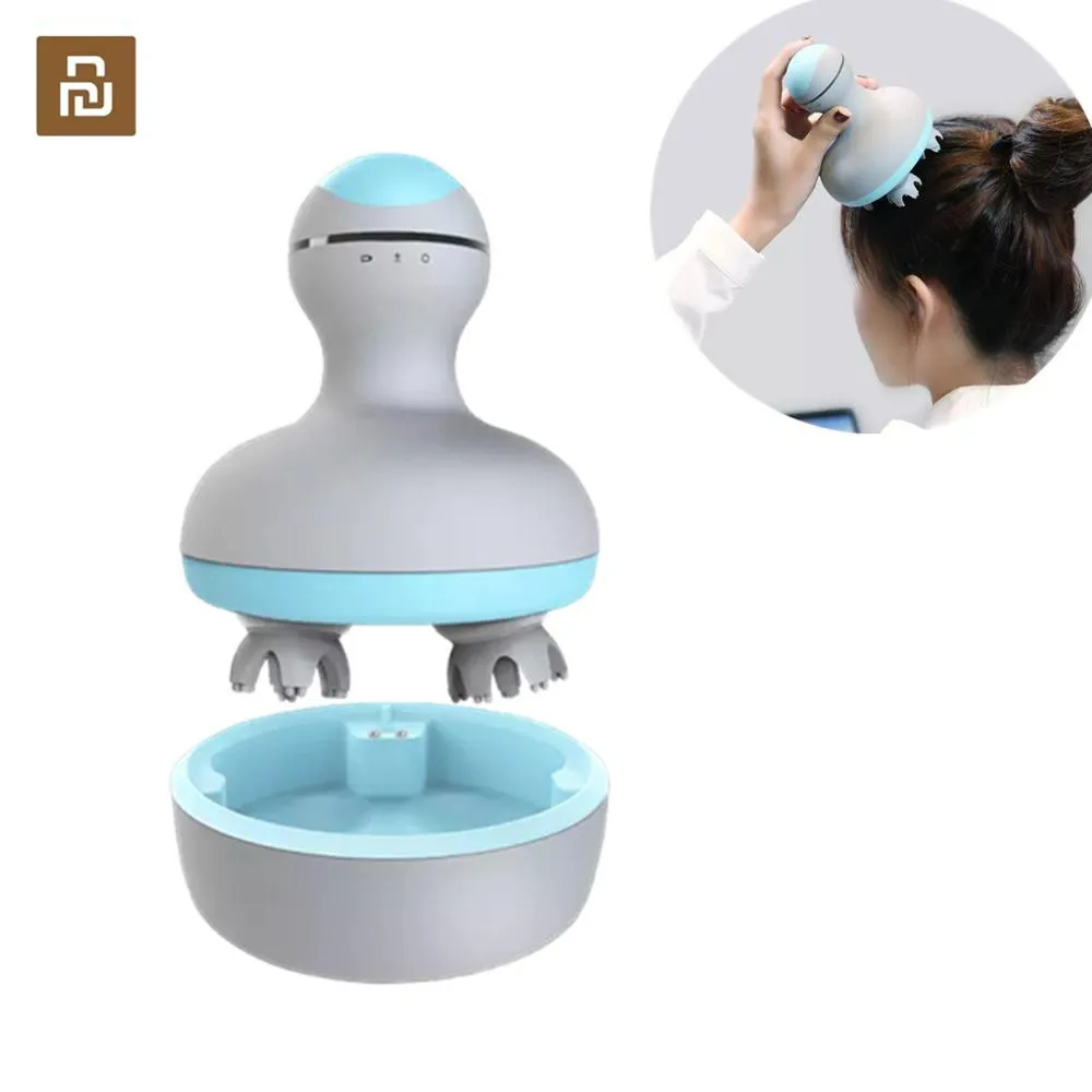 Youpin мини 3D массажер для головы M2 четырехколесный вращающийся дизайн