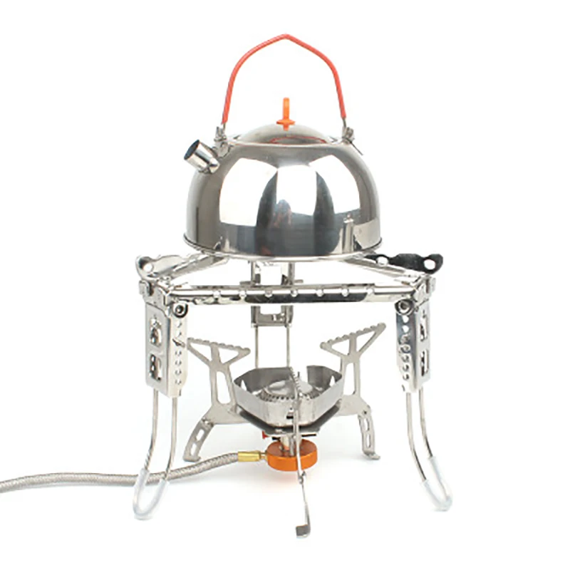 

Outdoor Cooking Camping Portable Folding Stainless Steel Triangle Bracket Foldable Picnic Stove Pot Stand With Storage Bag