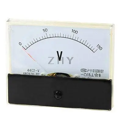 DC 0-150V класс 1,5 Аналоговый вольтметр напряжение Панель метр 44C2-V