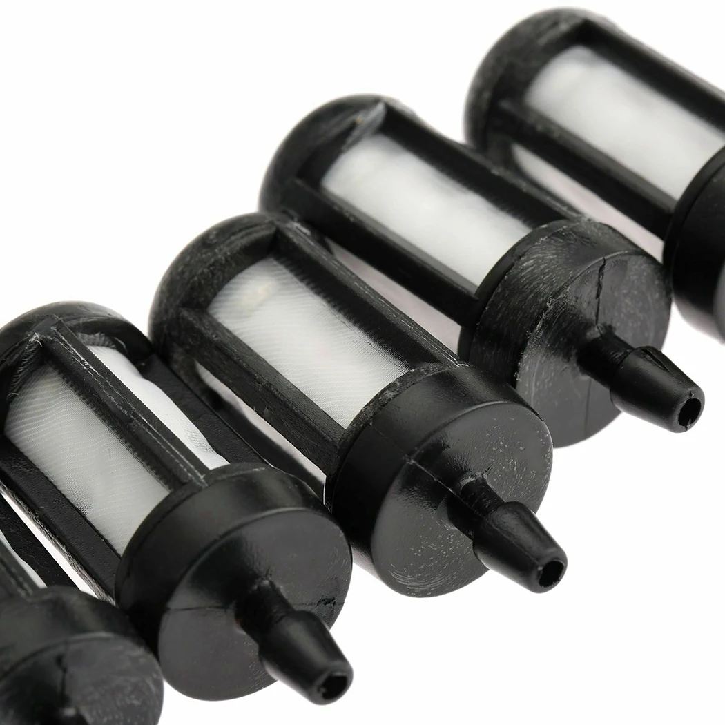10 Pcs Trimmer Brush Cutter Fuel Hose Pipe Filter For HUSQVARNA ZAMA STIHL POULAN UK Fuel Filters Replacement Accessories