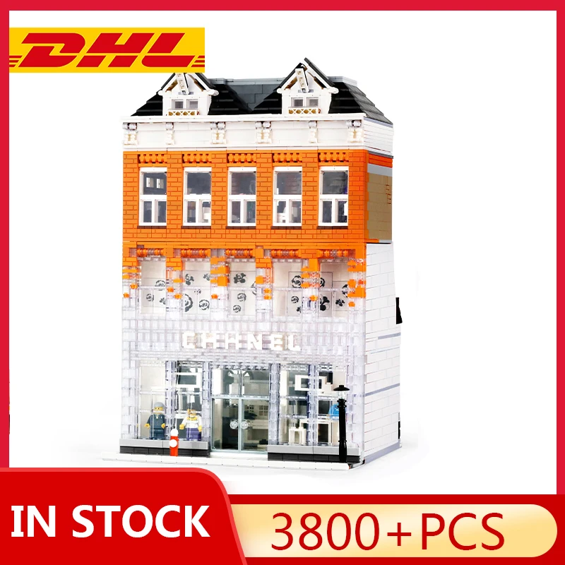 Форма король MOC Кристалл дворец дом кирпичики Город Уличная серия Творческий