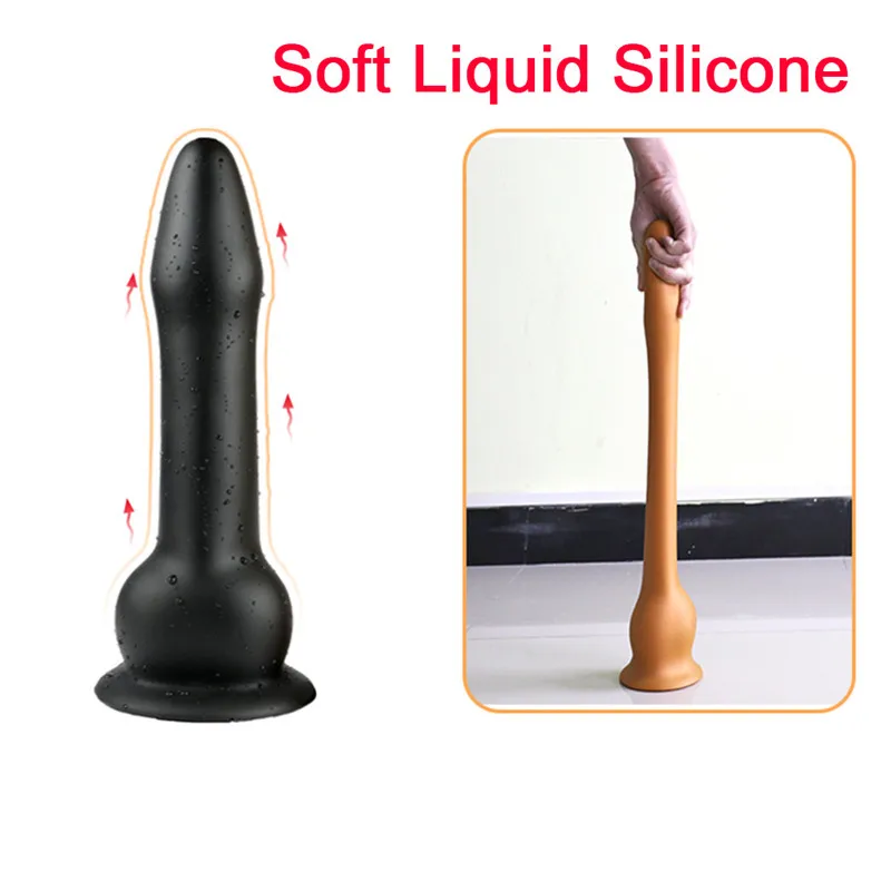 Soft Huge Dildo Realistic Artificial Penis with Suction Cup Sex Toys for Woman Liquid Silicone Vagina Stimulator Big Anal Dildo 5