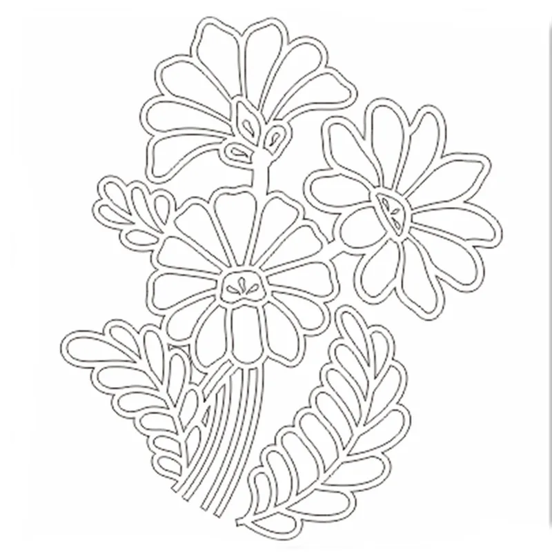 

GJCrafts Flower Branch Metal Cutting Dies New 2019 Scrapbooking Dies for Card Making Embossing Stencil Background Frame Dies