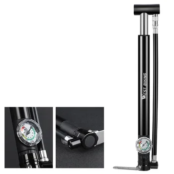 

Wheel Bicycle Pump High Pressure Gauge Inflator Portable Cycling Riding