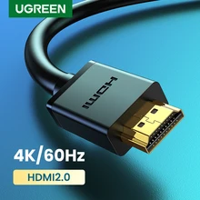 Ugreen-Cable HDMI de alta velocidad para Xiaomi Mi Box PS4, divisor HDMI, 1m, 2m, Puerto chapado en oro, 4K, 1080P, 3D