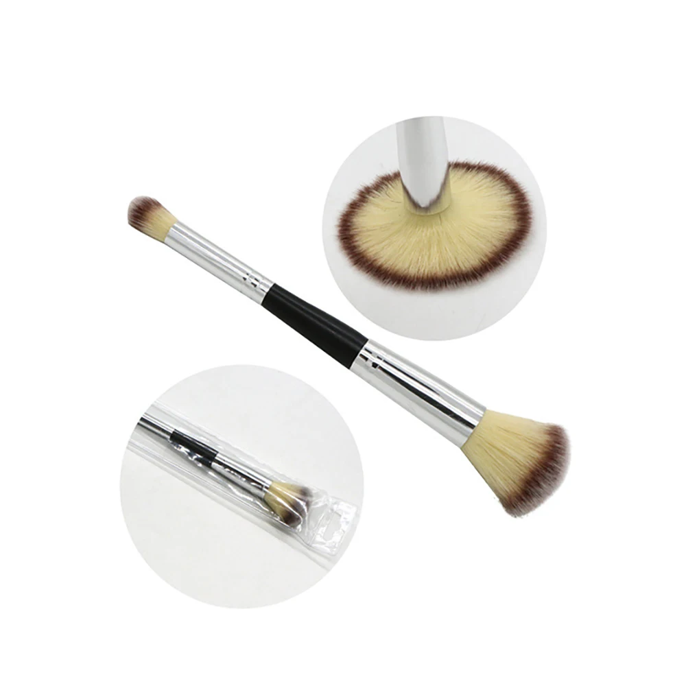 

1Pcs Professional Double Head Eyeshadow Brush Facial Foundation Blush Brushes Multifunction Makeup Tools