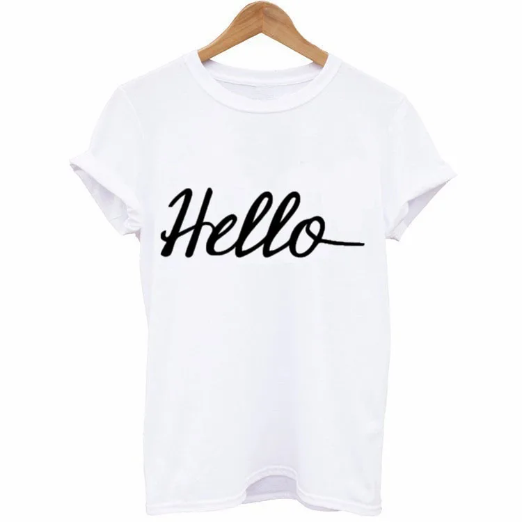 

T-shirt Women New Fashion Letter Print T-shirt Solid Simple Short Sleeve Tops 2019 Summer Female Casual O-neck Top Tee