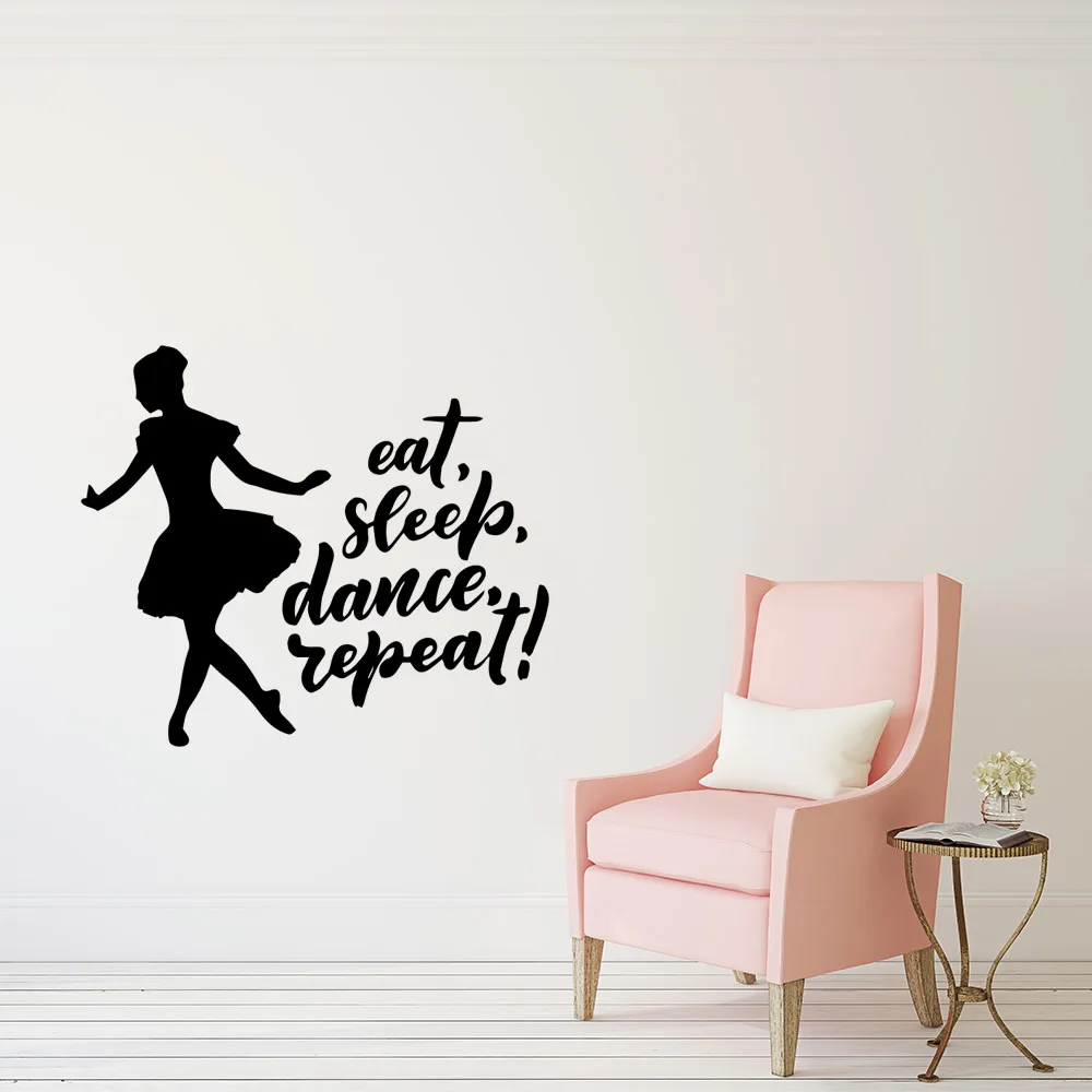 Beauty Dance Pvc Wall Decals Home Decor For Kids Rooms Decoration Mural Custom | Дом и сад