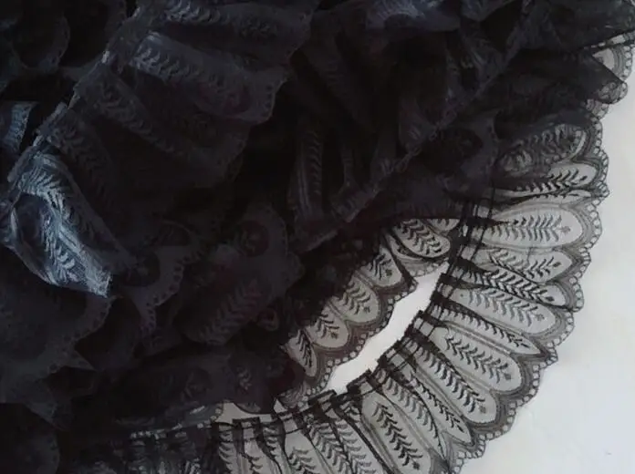 Lace Fabric Lace Ribbon Lace Sewing Accessories Lace Decoration Lace Accessories 9CM Wide Fashion Mesh Embroidery Flower Lace Fabric Trim Ribbon DIY Sewing Applique Collar Cloth Guipure Dress Decor