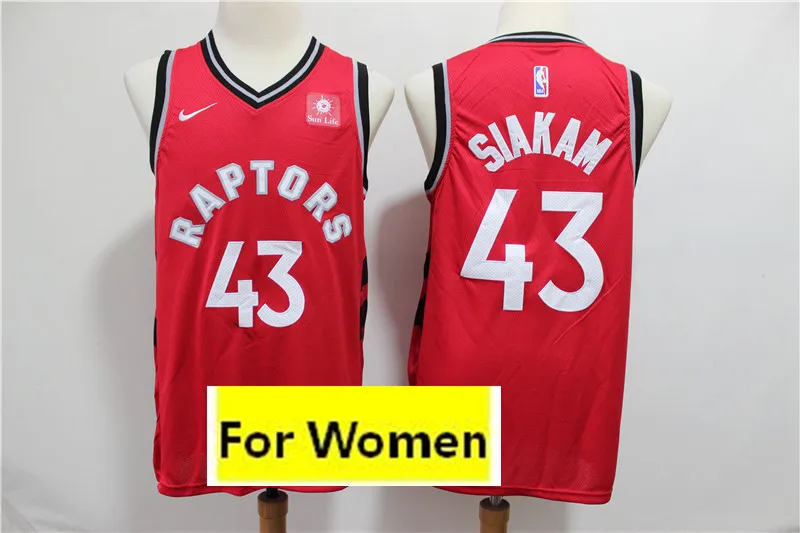 1 Новинка,, женские майки Toronto#7 Kyle Lowry#23 Fred VanVleet#43 Pascal Siakam baskeball - Цвет: 1